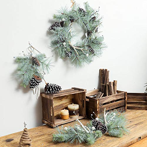 Couronnes de Noël 65cm double usage intérieur extérieur pour décoration de maison - 3