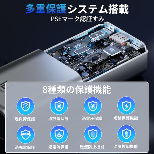 hansang モバイルバッテリー コンセント一体型 軽量 小型 GNK10 の商品画像 4