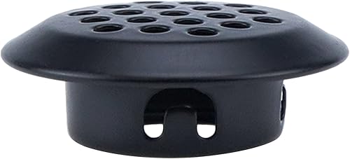 Miniatura 3 de MY MIRONEY Ventilación de aire de 1 pulgada (0.984 in), 10 unidades, color negro, circular, de acero inoxidable, con agujero de malla, para cocina,