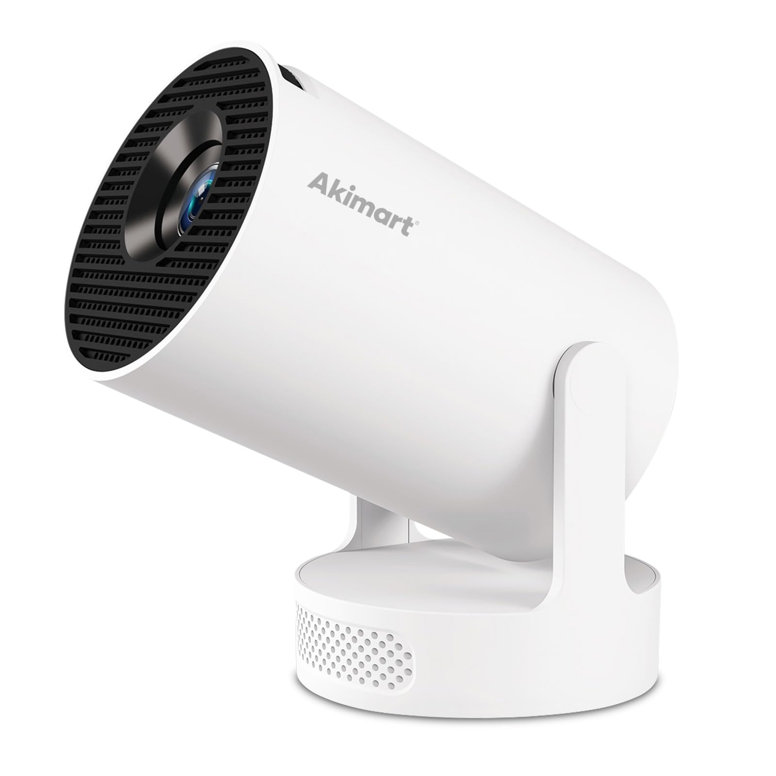 Mini Projector 4K support with Dual-Band WIFI6 5G Wireless 5.4 Bluetooth Android 11, Soundbase Speaker, Auto Vertical Keystone 180°Rotatable Portable