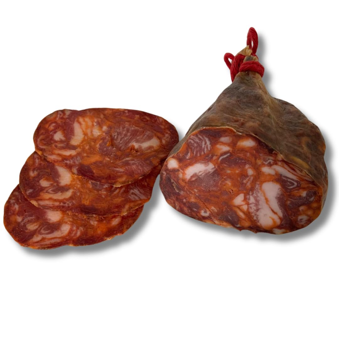 LUX IBÉRICO - Morcón Ibérico de Bellota (900g) | Embutido Premium | Elaboración Tradicional | Curación 3 Meses | Envasado | Sabor Intenso | Aroma Profundo | Similar al Chorizo Ibérico de Bellota