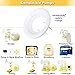 Nenesupply 19mm Soft Flange Compatible with Medela Breast Pump Parts Replace 19mm Flange for Medela Accessories Compatible with Pump in Style Parts Symphony Swing Harmony Pump and Personalfit Flex