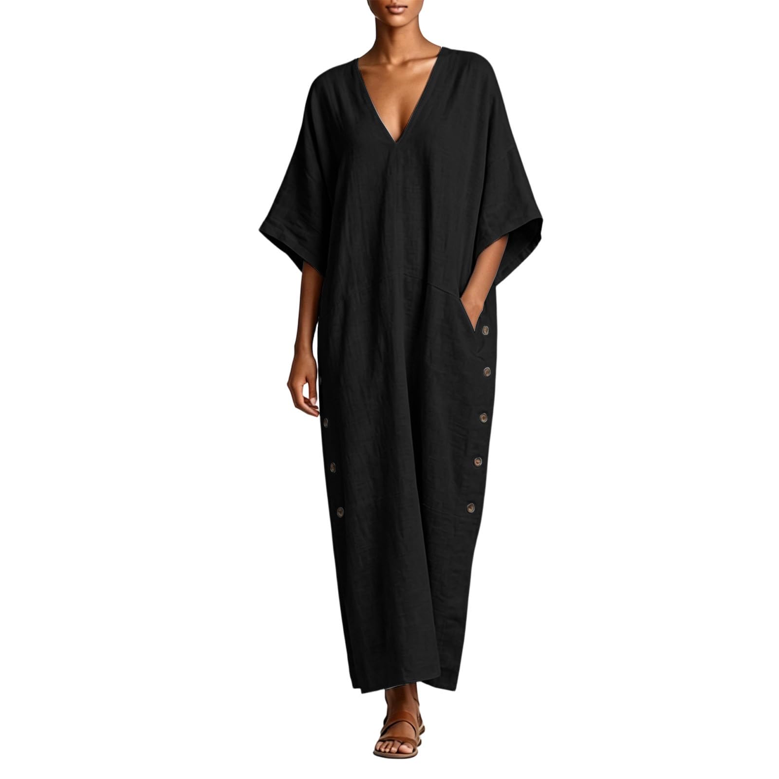 Robe chemise en coton chic et elegant style intemporel couleur unie