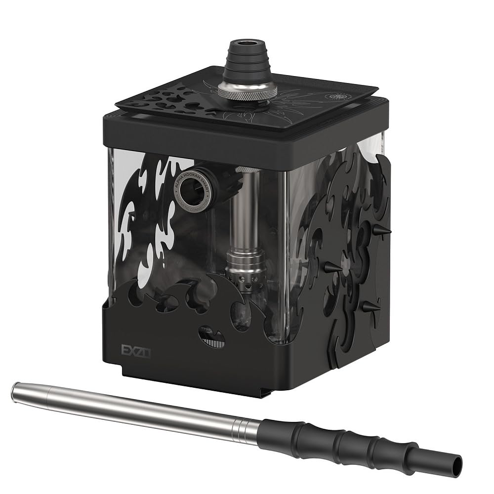 Alpha Hookah Smart EXZO Tribal Black
