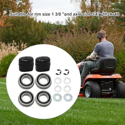 laffoonparts 532009040 Front Wheel Bearing Conversion Kit Replacement for Husqvarna Craftsman Poulan 532124959 9040H - Image 3