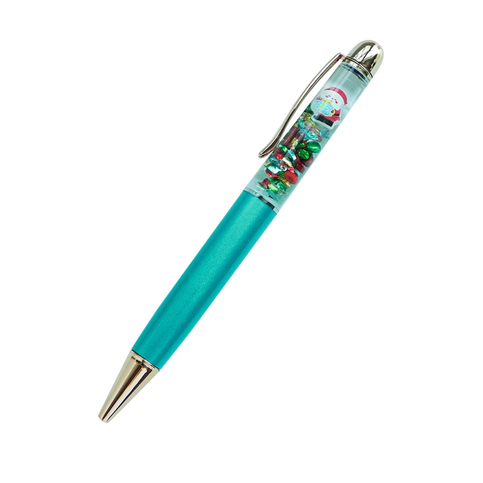 Sikyby Santa Claus Fun Pens Cute Floater Floating Liquid Writing Journaling Office Pen Unique Present Gifts(Green)