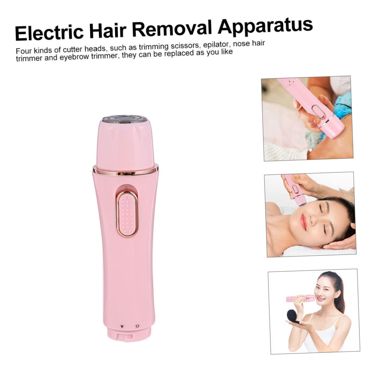 Afeitadora Eléctrica Recargable 4 1 Para Mujer, Maquinilla De Depilación Corporal y Facial, Recortadora De Cejas y Vello Nasal, Portátil y Usb Para Uso Viaje