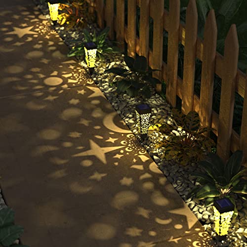 Ekq 8 Pack Small Solar Garden Lights Outdoor Waterproof Decorative Solar Pathway Landscape Lights For Patio Yard Path Backyard Walkway Sidewalk Driveway Decor (8 Pack, Black) #TOP4