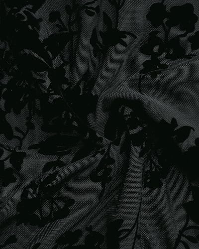 Timeson Women's 3/4 Sleeve Blouses Casual V Neck Dress Shirts Double Layers Mesh Tunics Tops4