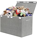 Homeily Foldable Large Kids Toy Chest with Flip-Top Lid, Decorative Holders Storage Boxes Container...