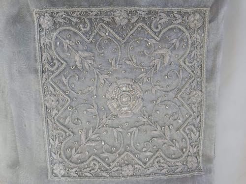 Motifs brodés argentés ZARDOSI grand format l'art de la broderie traditionnelle