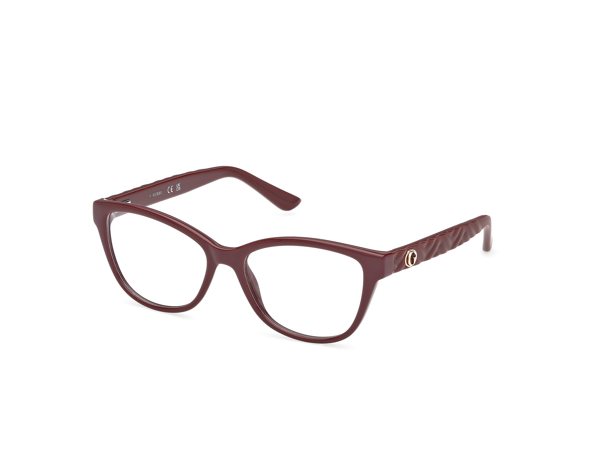Guess Bordeaux Gu50307 069 Woman Optical Frames Acetate Squared Normal