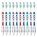 Amazon Brand - Solimo Clean Plus Toothbrushes, Pack of 10, Assorted
