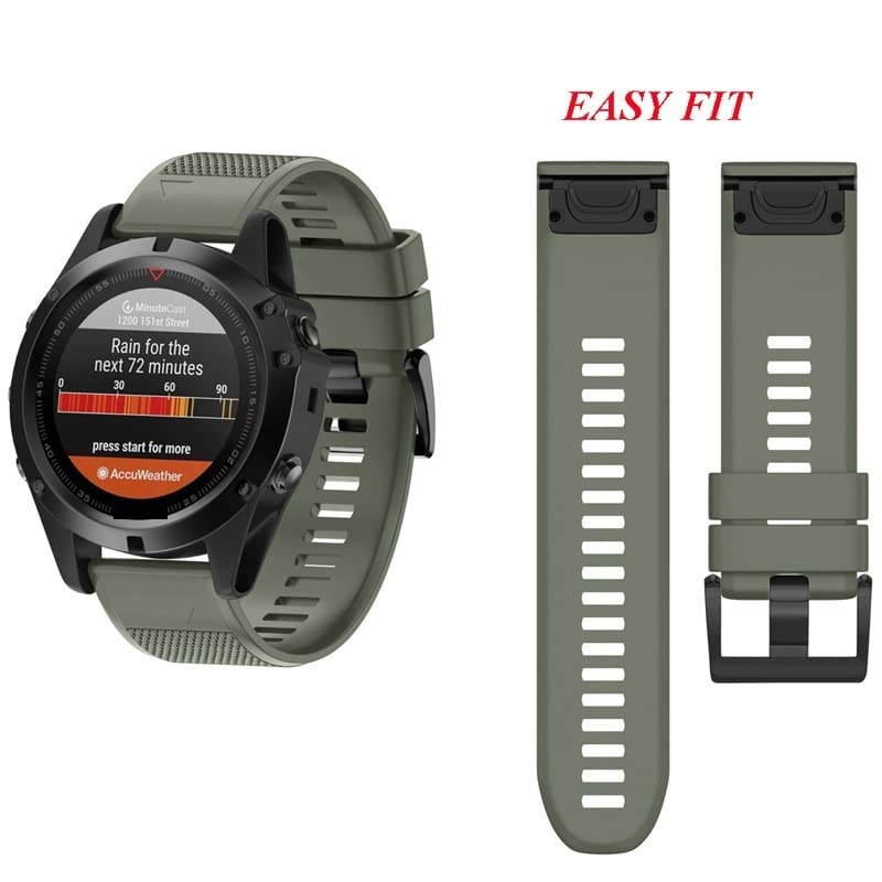 Bracelet silicone 22mm Quick Release étanche pour montre Forerunner 945