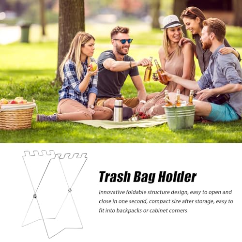 Support de rangement des déchets réglable avec cadre ultra stable - 4