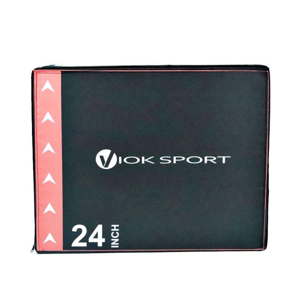 VIOK SPORT Cajón de Salto Pliométrico Soft 40x50x60 cm, 17 kg - Ideal para Entrenamientos de Agilidad y Potencia en Casa o Gimnasio con Superficie Acolchada para Mayor Seguridad