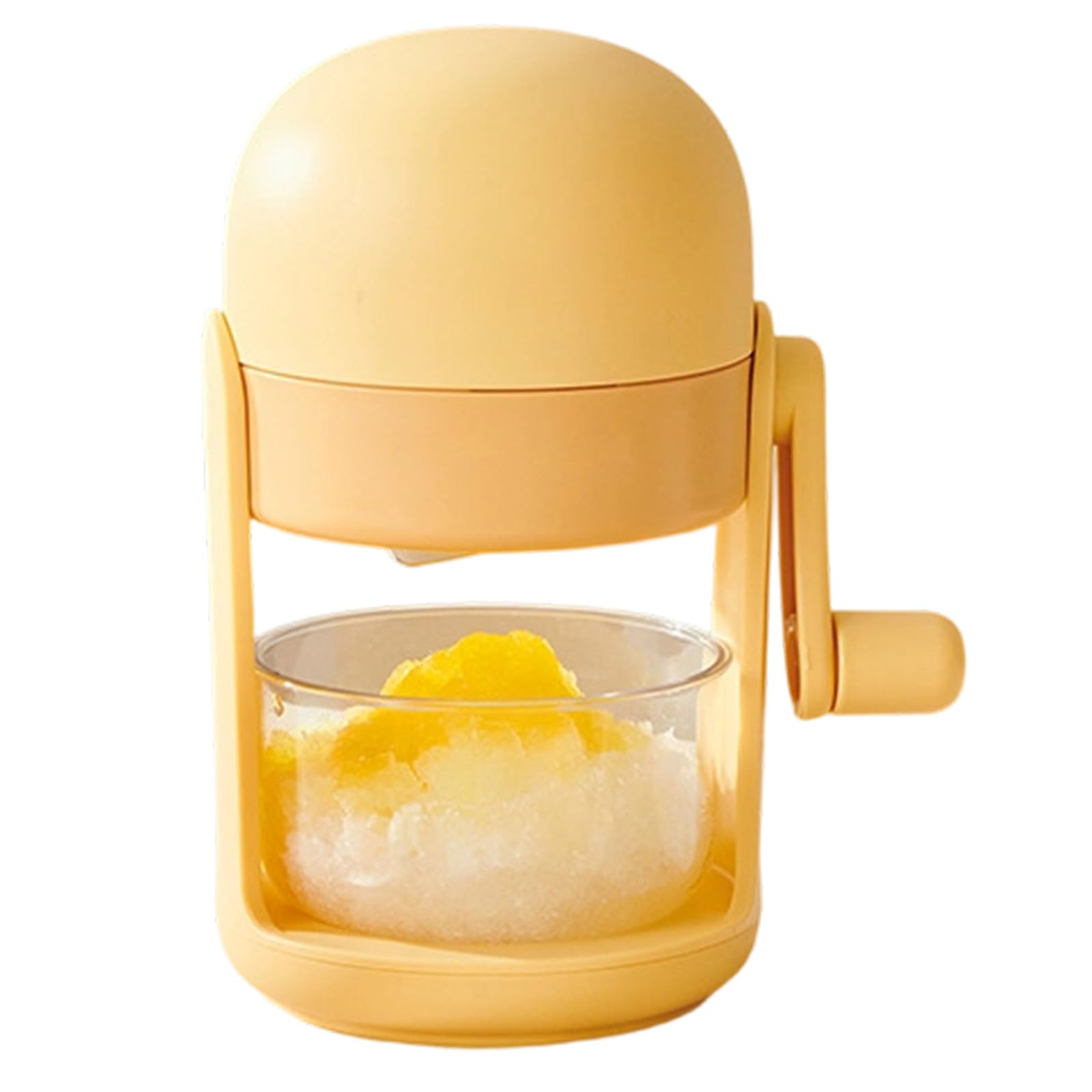 Mekalero Manual Ice Shaver for Homemade Snow Cones Portable Hand Crank Easy to Clean Lightweight Construction Lightweight Ice Crusher