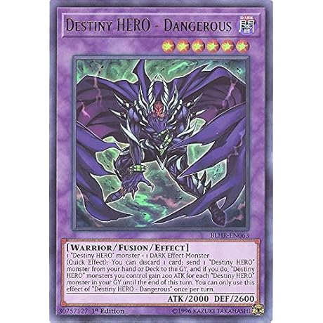 Yu-Gi-Oh! - Destiny Hero - Dangerous - 1st Edition - Battle of Legends: Hero's Revenge