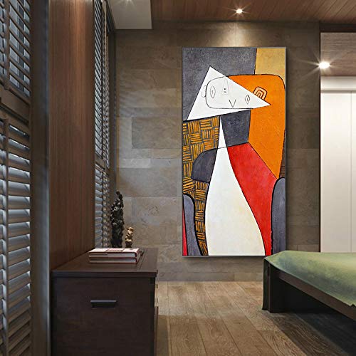 Modern abstract canvas schilderij picasso geometrisch gezicht beroemde muurkunst poster en prints voor woonkamer huis… - Image 5