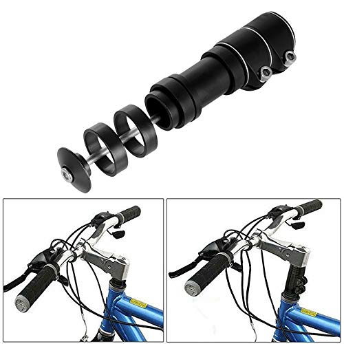 Yizhet Bike Stem Riser 28mm Bicycle Fork Stem Extender Aluminum Alloy MTB Bike Stem Riser 138mm Handlebar Riser Head Up Adapter Suitable for Cycling, Road Bike, Mountain Bike, BMX
