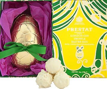 Prestat London Gin Truffle Chocolate Easter Egg - 170g Gift Box - WELL BELOW HALF PRICE
