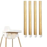 YYRZZ ハイチェア装飾レッグラップ、4点ハイチェアレッグステッカーセット IKEA Antilopハイチェア対応 ログスタイル ハイチェアレッグカバー ハイチェアアクセサリー
