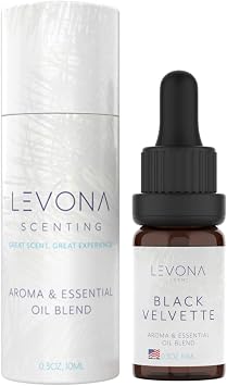 Levona Scents Oil Diffuser Essential Oils Fragrance Oil for Diffuser - Black Velvette Diffuser Oils Scents - Woody Citrus with Herbal Floral Essential Oil Blends, Oakmoss, White Musk & Sandalwood