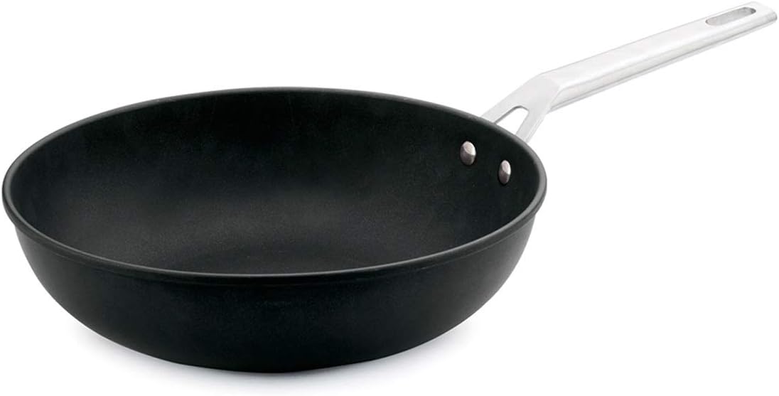 Valira Aire Reinforced Non-Stick Scratch Resistant Cast Aluminum Wok Pan, Induction Ready, 12-Inch Diameter