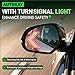 AUTOKAY Left Driver Side Mirror with Turn Signal & Power Heated Fits for Chevy Silverado, Tahoe, Suburban, GMC Yukon, Sierra, Cadillac Escalade 2007-2013, Driver Side Mirror Glass Replacement