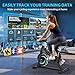 Advamsoler Exercise Bike for Home with Smart Bluetooth and App Connectivity, LCD Display, Tablet Holder, Comfortable Seat, Ultra-quiet Stationary Indoor Exercise Bikes,350LBS Weight Capacity