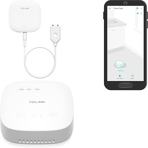 YoLink Sensor de fugas de agua 3, con sirena integrada de hasta 105 dB, compatible con Alexa e IFTTT - SpeakerHub incluido