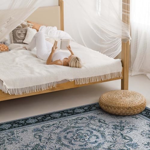 Tapis en vinyle 140x210 cm rectangle Floorart de style classique