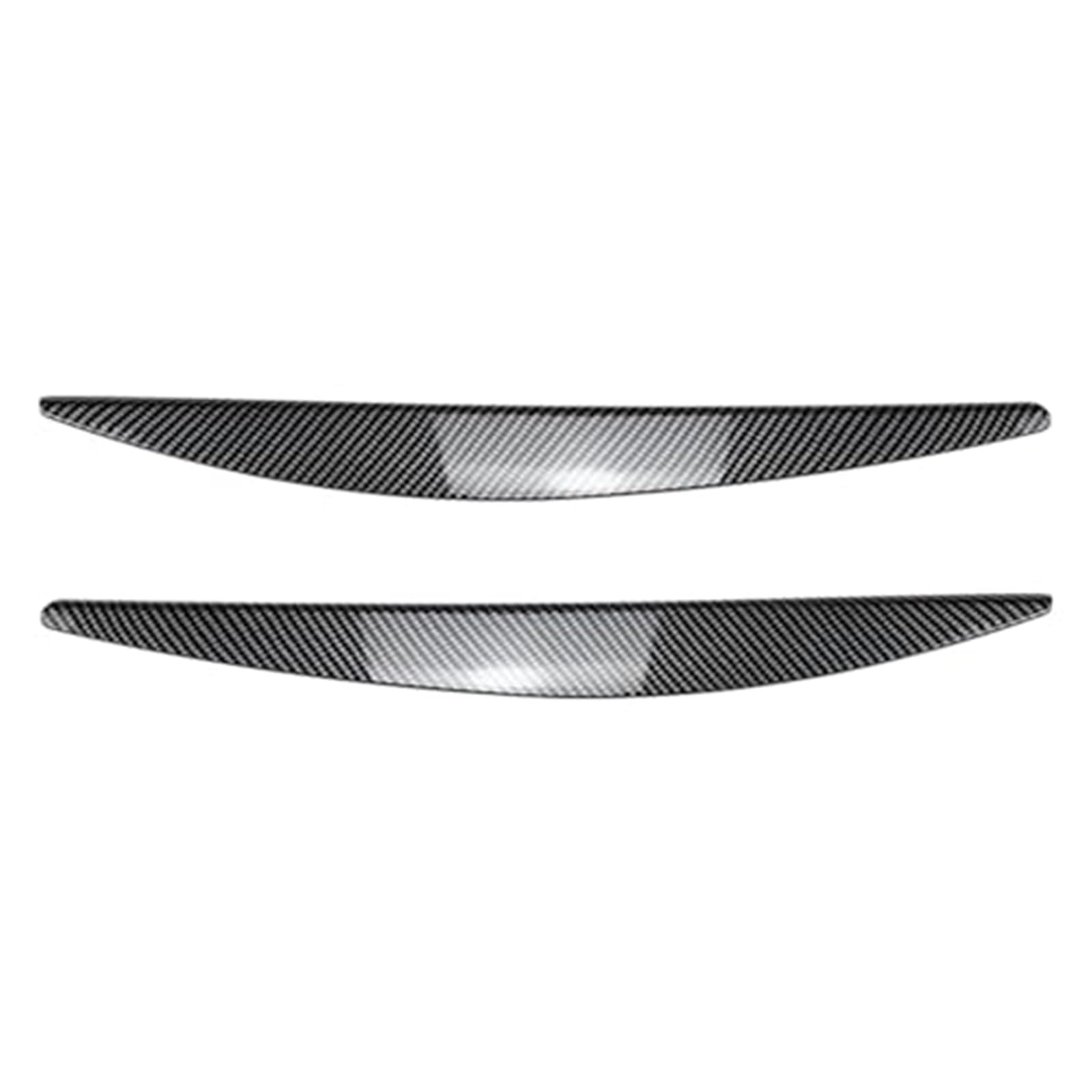 Lámpara de faro cubierta de ceja pegatina embellecedora de párpado ABS patrón de fibra de carbono coche, for Skoda, for Octavia, MK3 2015-2017 Tiras decorativas para faros