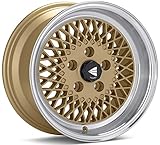 15x7 Enkei ENKEI92 (Gold w/ Machined Lip) Wheels/Rims 4x114.3 (465-570-4838GG)