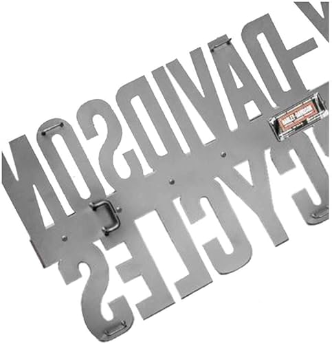 Miniatura 3 de Harley-Davidson Estante de madera del vino de la motocicleta del metal del corte del laser, marrón HDL-18565