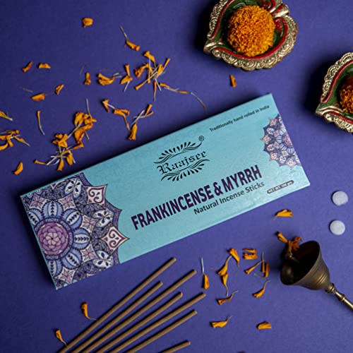 Raajsee Frankincense Natural Incense Sticks 100 Gm Pack-100% Pure Organic Insenses Hand Rolled Free From Chemicals-Perfect For Church,Aroma Therapy, Insence #TOP1