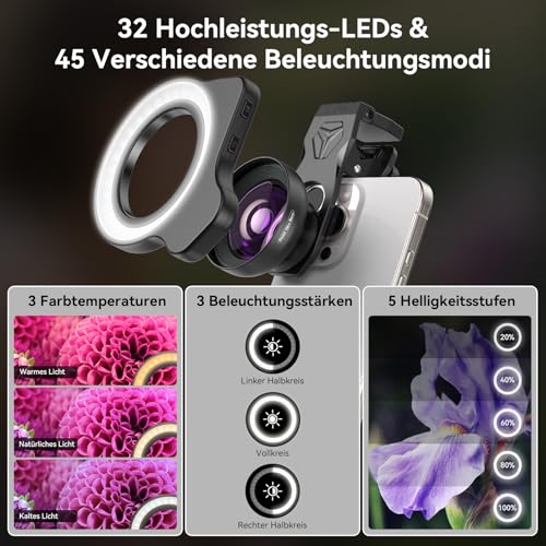 Teleobjektiv für Smartphones: Evil Eye Makroobjektiv-Set