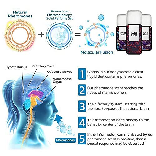 Hommelure Fheromotherapy Festes Parfüm-Set, 30G Hommelure Feromone Solid Perfume Set, Portable Perfume Long Lasting Unisex, Pheromone Cologne For Men Attract Women #TOP7