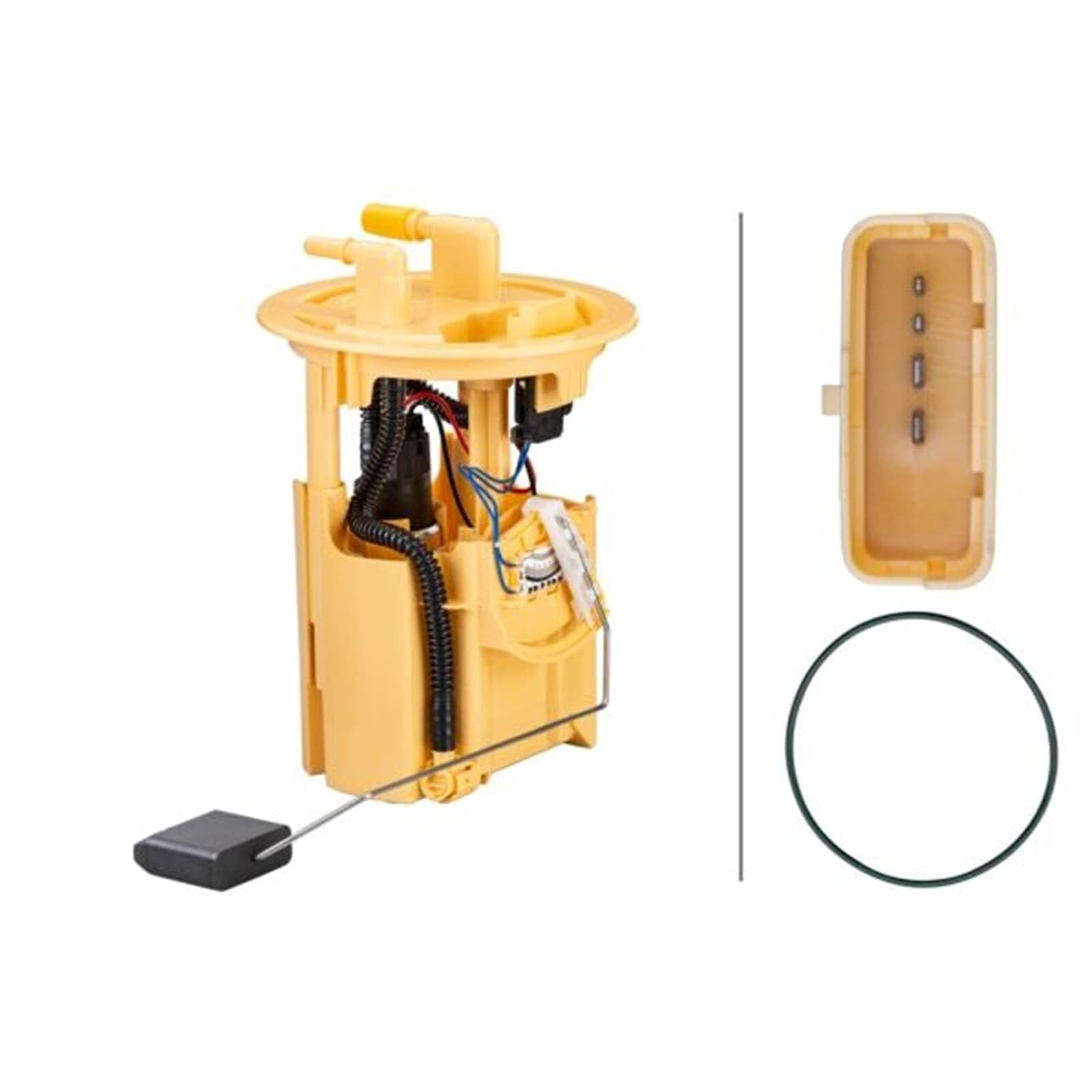 HELLA 8TF 358 106-181 Unidad de alimentación de combustible - eléctrico - 4polos - con junta/con sensor de nivel