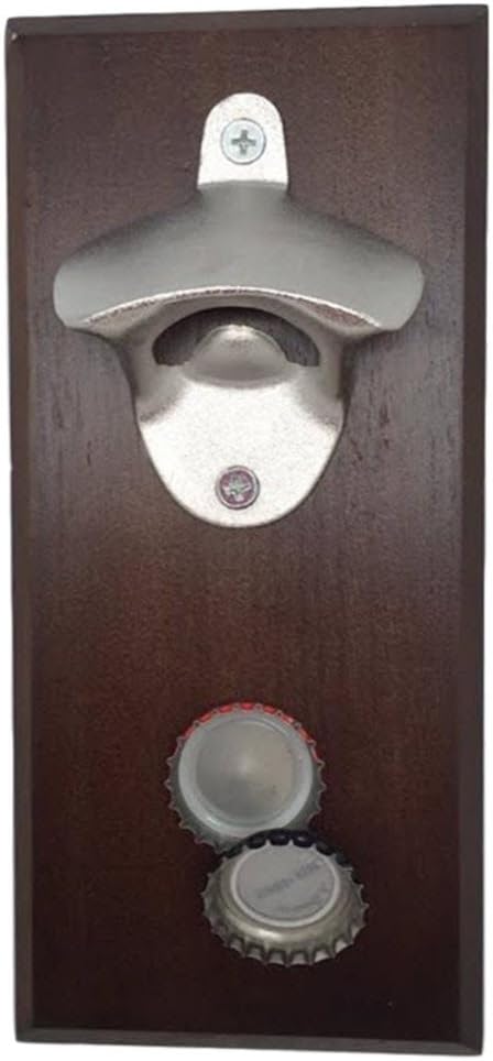 YaeKoo Magnetic Bottle Opener - Cap Catcher, Wall-Mounted, Refrigerator Magnet