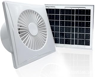 Solarbetriebener Abluftventilator für Gewächshaus, Lithium für batteriebetriebene geräuscharme Belüftung für Haustierhaus