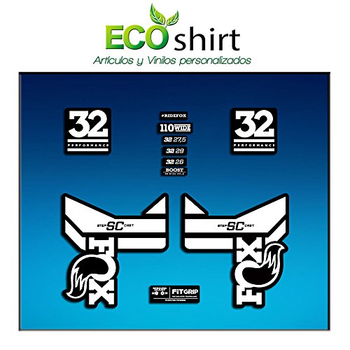 Ecoshirt RO-O798-TK3Z - Pegatinas Fork Fox 32 SC Performance 2017 AM84, Blanco Cover