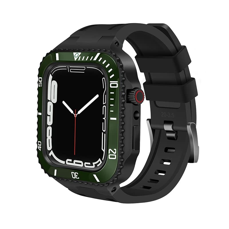 Bracelet montre Apple 8 avec boîtier métallique 44mm antichoc haute qualité