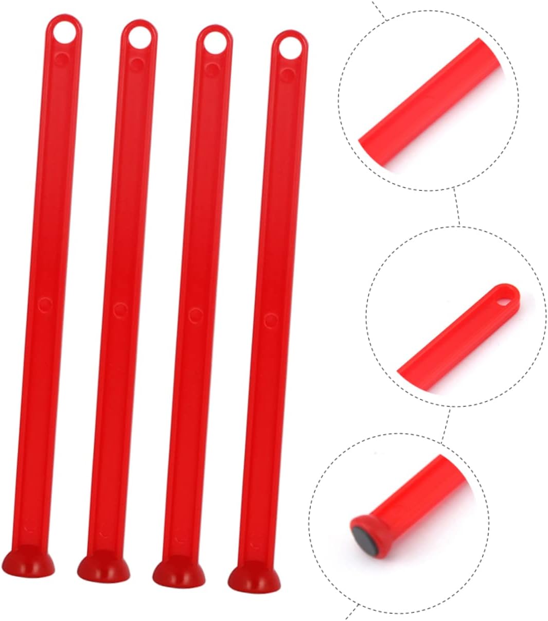 6pcs with Magnetic Can Lifter Pots Lifter Canning Jar Lifting Tools Magnetic Jar Lid Lifter Bucket Lid Opener Magnetic Canning Lid Can Opener Manual Plastic Portable Non-Slip Cover