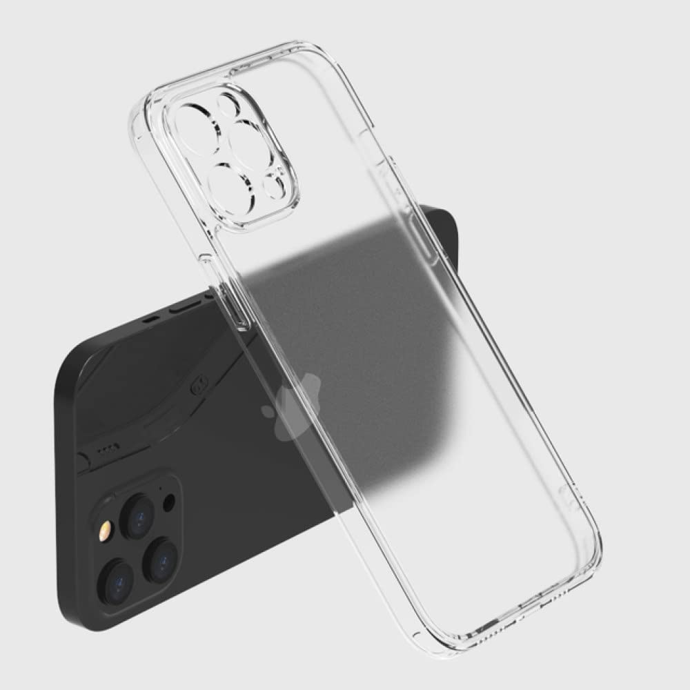 Coque iPhone 12 Pro Max en verre trempé mat transparent antichoc - 6