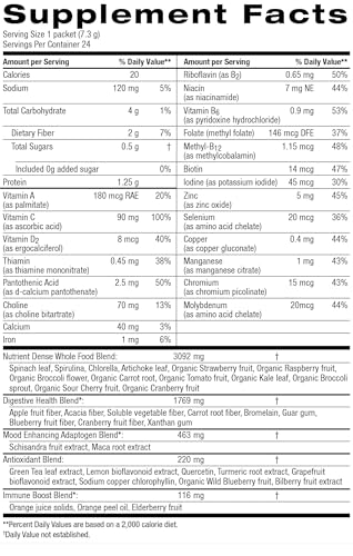 Image of Nature's Sunshine Power Greens - Wholefood Performance Greens (24 to-Go Stick Packs)