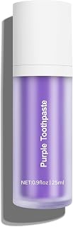Purple color corrector toothpaste in a 0.9-ounce size