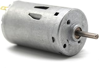 GRASAKY Model Geared DC High Torque Micro Motor, 6V 2000PRM, 12V 4000RPM, Circular Shaft 395 Motor, High Torque Model DIY Iron Back Cover Motor Rotating Torque