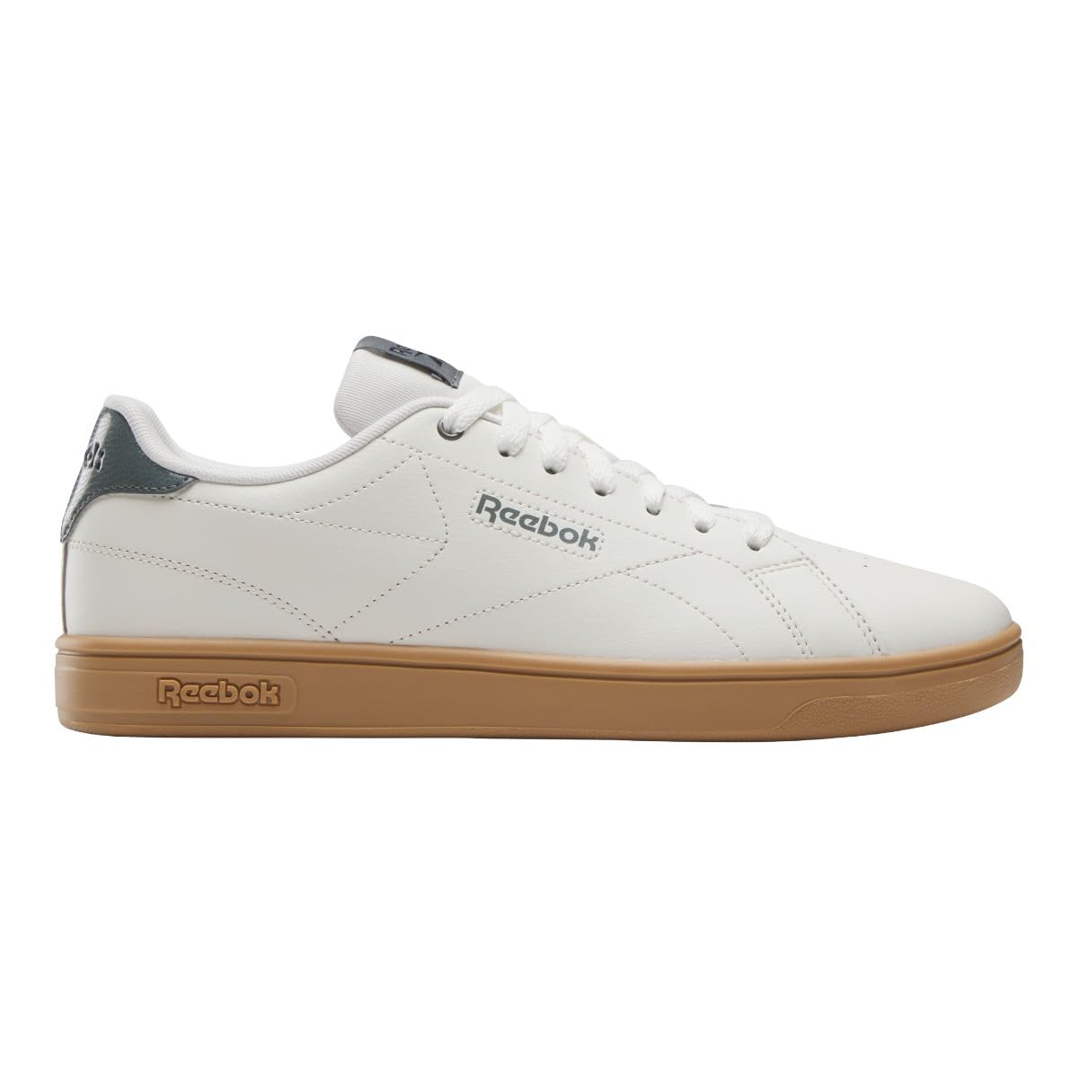 Reebok Unisex Court Clean Trainers, Chalk/Darkfog/Vectornavy, 40.5 EU / 7.5 UK, Chalk Darkfog Vectornavy, 8.5 UK