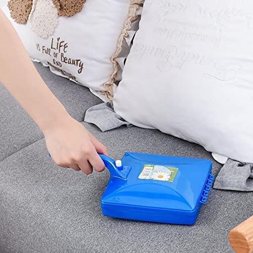 Image of Plastic Handheld Carpet 4 Roller Cleaning Brush with Dust Crumb Collector for Carpets, Car Seats, Table Linen, Sofas Curtains, Mats Multicolor (Pack of 1)